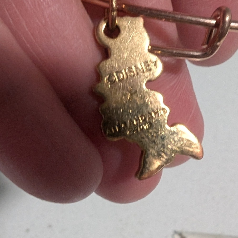 Alex and Ani Disney Gold and Black Minnie Mouse Bracelet - Picture 3 of 4